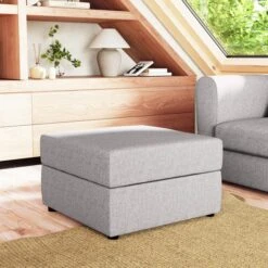 Square Soft Texture Storage Footstool -Online Furniture Store 30914146