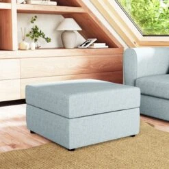 Square Soft Texture Storage Footstool -Online Furniture Store 30914147