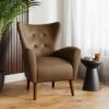 Sven Faux Leather Modern Wing Chair 2 Sven Faux Leather Modern Wing Chair -Online Furniture Store 30914726