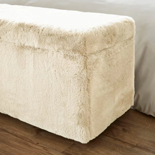 Elysia End Of Bed Ottoman, Faux Fur 20 Elysia End Of Bed Ottoman, Faux Fur - Image 18