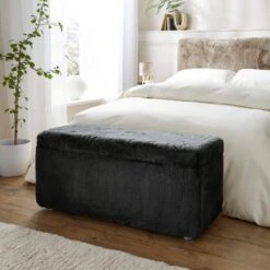 Elysia End Of Bed Ottoman, Faux Fur 29 Elysia End Of Bed Ottoman, Faux Fur -Online Furniture Store 30914895