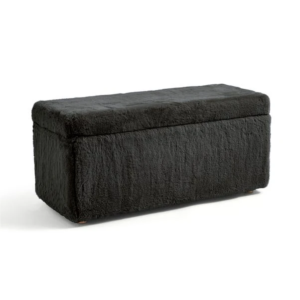 Elysia End Of Bed Ottoman, Faux Fur 16 Elysia End Of Bed Ottoman, Faux Fur - Image 14