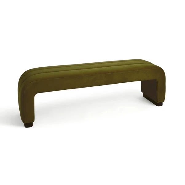 Lucilla 3 Seater Dining Bench, Velvet 6 Lucilla 3 Seater Dining Bench, Velvet - Image 4