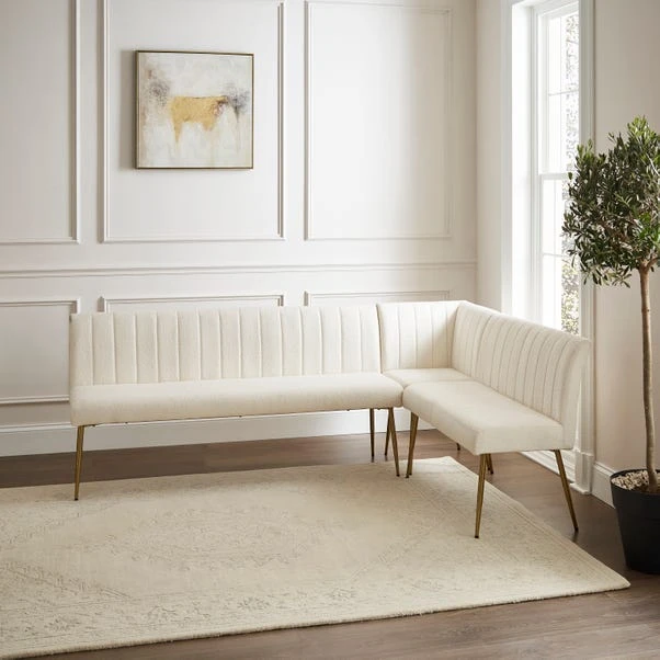 Kendall Corner Dining Bench, Boucle 4 Kendall Corner Dining Bench, Boucle - Image 2