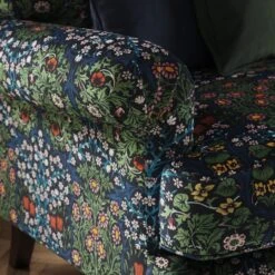 Jolene William Morris Blackthorn Print Velvet 3 Seater Sofa 13 Jolene William Morris Blackthorn Print Velvet 3 Seater Sofa -Online Furniture Store 30917907 alt03