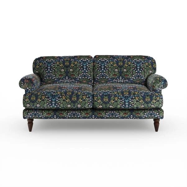 Jolene William Morris Blackthorn Print Velvet 3 Seater Sofa 9 Jolene William Morris Blackthorn Print Velvet 3 Seater Sofa - Image 7