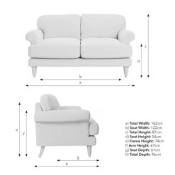 Jolene William Morris Blackthorn Print Velvet 3 Seater Sofa 17 Jolene William Morris Blackthorn Print Velvet 3 Seater Sofa -Online Furniture Store 30917907 alt09