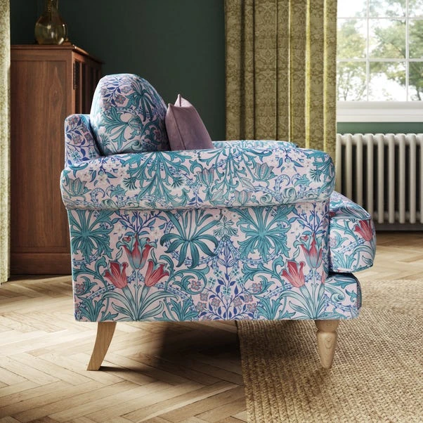 Jolene William Morris Woodland Weeds Print Velvet Snuggle Chair 12 Jolene William Morris Woodland Weeds Print Velvet Snuggle Chair - Image 10