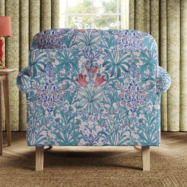 Jolene William Morris Woodland Weeds Print Velvet Snuggle Chair 13 Jolene William Morris Woodland Weeds Print Velvet Snuggle Chair - Image 11