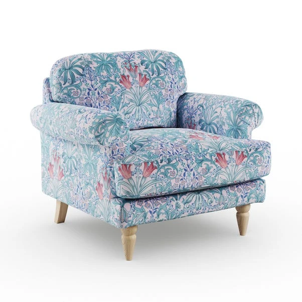 Jolene William Morris Woodland Weeds Print Velvet Snuggle Chair 16 Jolene William Morris Woodland Weeds Print Velvet Snuggle Chair - Image 14