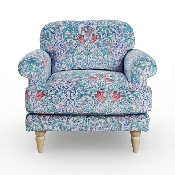 Jolene William Morris Woodland Weeds Print Velvet Snuggle Chair 17 Jolene William Morris Woodland Weeds Print Velvet Snuggle Chair - Image 15