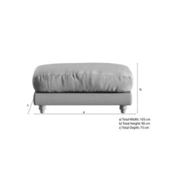 Martha Vintage Velvet Footstool -Online Furniture Store 30917934 alt09