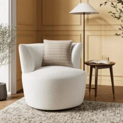 Robyn Chunky Soft Chenille Swivel Chair 26 Robyn Chunky Soft Chenille Swivel Chair -Online Furniture Store 30918821