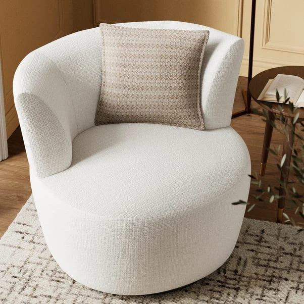 Robyn Chunky Soft Chenille Swivel Chair 15 Robyn Chunky Soft Chenille Swivel Chair - Image 13