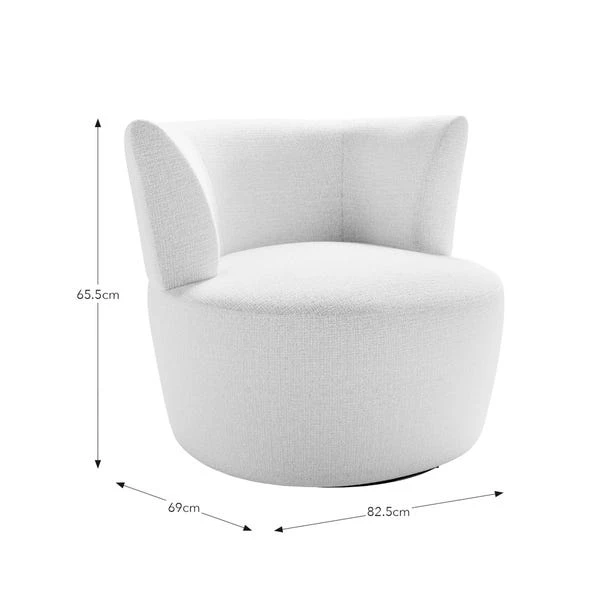 Robyn Chunky Soft Chenille Swivel Chair 18 Robyn Chunky Soft Chenille Swivel Chair - Image 16