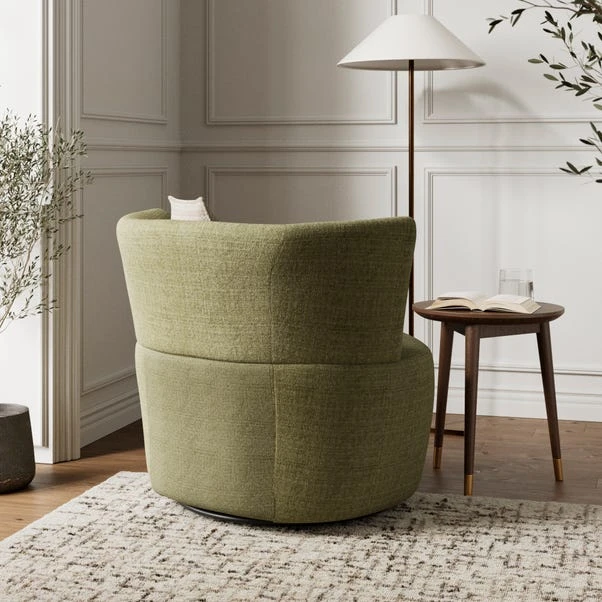 Robyn Chunky Soft Chenille Swivel Chair 4 Robyn Chunky Soft Chenille Swivel Chair - Image 2