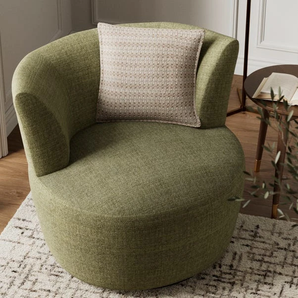 Robyn Chunky Soft Chenille Swivel Chair 7 Robyn Chunky Soft Chenille Swivel Chair - Image 5