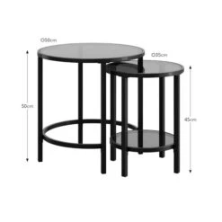 Sofia Glass Nest Of Tables 27 Sofia Glass Nest Of Tables -Online Furniture Store 30919681 alt09