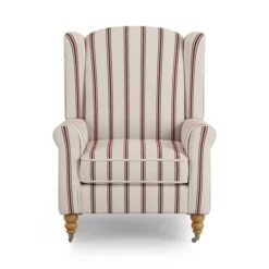 Oswald Grande Folkstone Stripe Wingback Armchair 17 Oswald Grande Folkstone Stripe Wingback Armchair -Online Furniture Store 30920671 alt06