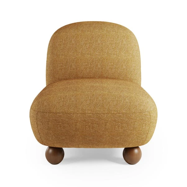 Nylah Multi Tone Boucle Curved Accent Chair 17 Nylah Multi Tone Boucle Curved Accent Chair - Image 16