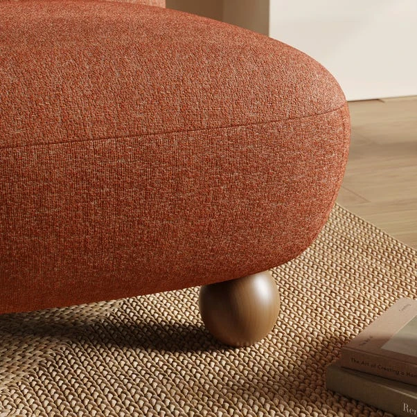 Nylah Multi Tone Boucle Curved Accent Chair 5 Nylah Multi Tone Boucle Curved Accent Chair - Image 4