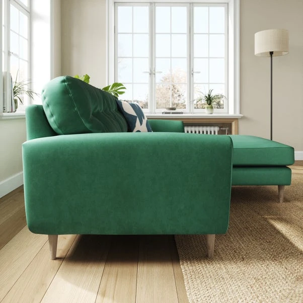 Sven Opulent Velvet Reversible Corner Chaise Sofa 4 Sven Opulent Velvet Reversible Corner Chaise Sofa - Image 2