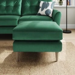 Sven Opulent Velvet Footstool -Online Furniture Store 30922692 alt04