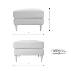 Sven Opulent Velvet Footstool -Online Furniture Store 30922692 alt09