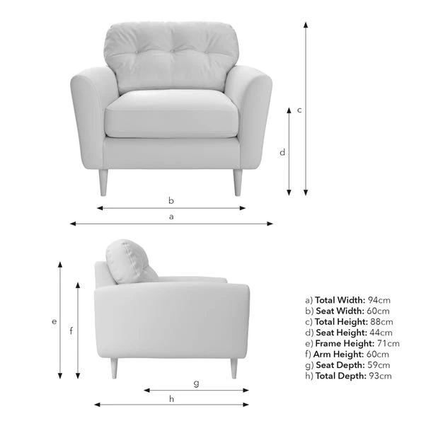 Sven Chunky Chenille Snuggle Chair 18 Sven Chunky Chenille Snuggle Chair - Image 16