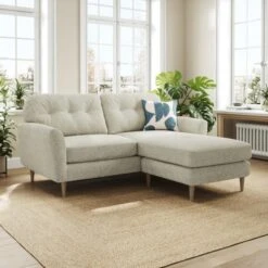 Sven Chunky Chenille Reversible Corner Chaise Sofa -Online Furniture Store 30922705