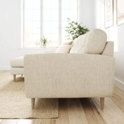 Sven Chunky Tonal Weave Large Corner Chaise Sofa -Online Furniture Store 30922738 alt01