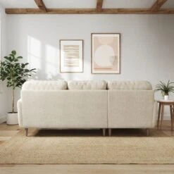Sven Chunky Tonal Weave Large Corner Chaise Sofa -Online Furniture Store 30922738 alt02