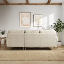 Sven Chunky Tonal Weave Large Corner Chaise Sofa -Online Furniture Store 30922739 alt02