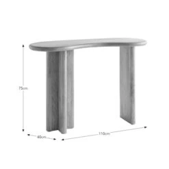 Ludo Kidney Shaped Console Table -Online Furniture Store 30924733 alt09