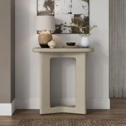 Rue Console Table, Concrete