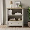 Olney Low Bookcase, Stone -Online Furniture Store 30924851