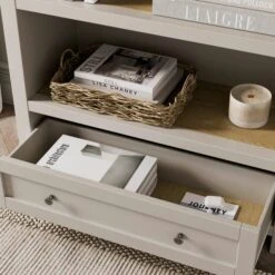 Olney Low Bookcase, Stone 11 Olney Low Bookcase, Stone -Online Furniture Store 30924851 alt02