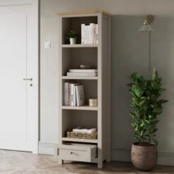 Olney Narrow Bookcase, Stone -Online Furniture Store 30924859 alt01