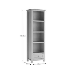 Olney Narrow Bookcase, Stone -Online Furniture Store 30924859 alt09