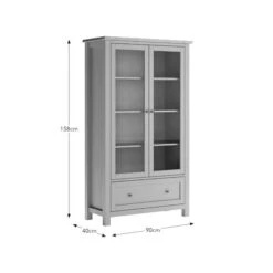 Olney Display Cabinet, Stone -Online Furniture Store 30924870 alt09