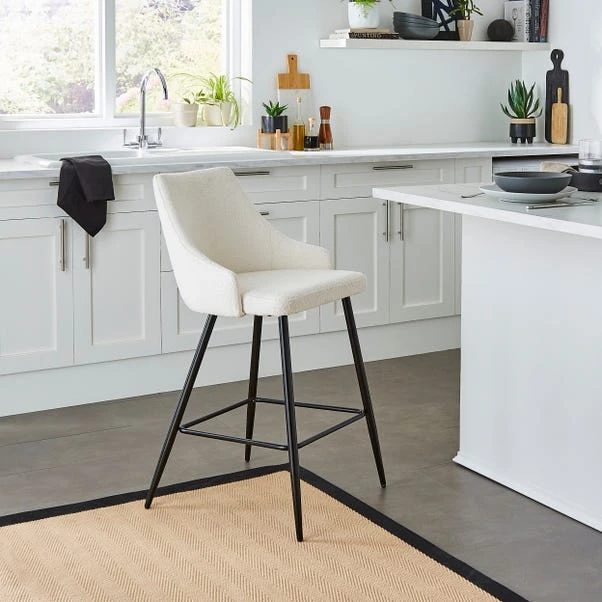 Ariana Bar Stool, Boucle 4 Ariana Bar Stool, Boucle - Image 2