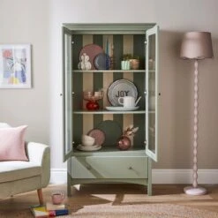 Beatrice Striped Tall Cabinet -Online Furniture Store 30925264 alt01