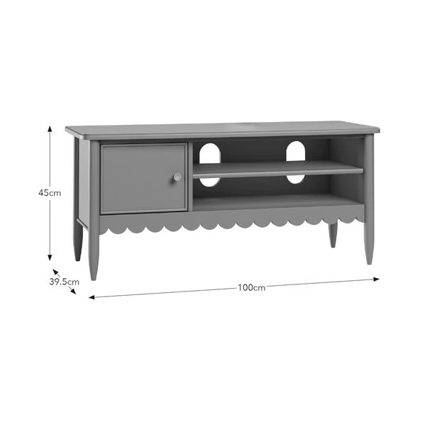 Remi Scalloped Small TV Unit For TVs Up To 46" 9 Remi Scalloped Small TV Unit For TVs Up To 46" - Image 7