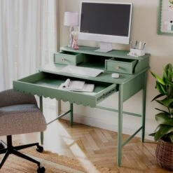 Remi Scalloped Small Step Up Desk -Online Furniture Store 30925282 alt03