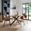 Xavi 6 Seater Oval Parquet Dining Table, Oak 2 Xavi 6 Seater Oval Parquet Dining Table, Oak -Online Furniture Store 30925310