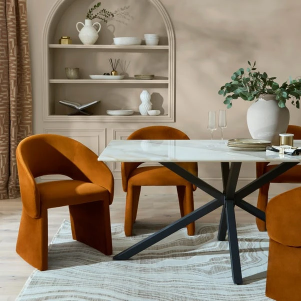 Xavi 6 Seater Rectangular Dining Table, Sintered Stone 4 Xavi 6 Seater Rectangular Dining Table, Sintered Stone - Image 2