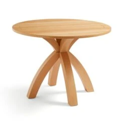 Xavi 4 Seater Round Dining Table, Oak -Online Furniture Store 30925352 alt03