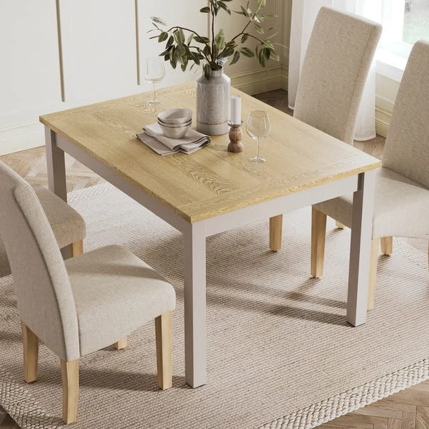 Olney Compact 4 Seater Rectangular Dining Table 4 Olney Compact 4 Seater Rectangular Dining Table - Image 2
