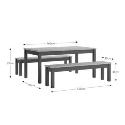Olney 6 Seater Dining Table And Bench Set -Online Furniture Store 30925492 alt09