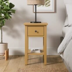 Lynton 1 Drawer Slim Bedside Table -Online Furniture Store 30925505